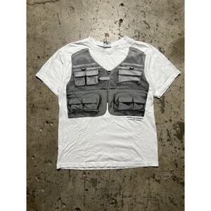 Bravest Studios Fishing Vest T Shirt Size‎ M